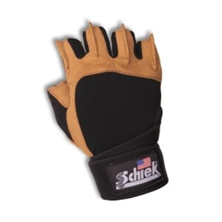 Schiek Sports Power Gel Lifting Gloves with Wrist Wraps XL H425XL